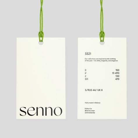 Clothing Labels Design, Hang Tags Clothing, Hang Tag Design, Luxury Packaging Design, Packaging Ideas Business, Branding Design Packaging, 카드 디자인, Bold Logo, Communication Design