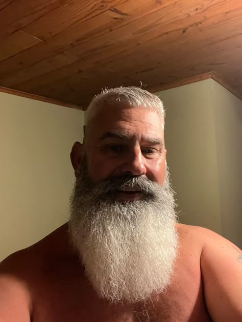 White Beard Tattoo, Bald With Grey Beard, Long Mustache Short Beard, Handlebar Mustache With Beard, Viking Beard Styles, Man With Beard, Beard Images, Bald Men With Beards, Men With Grey Hair