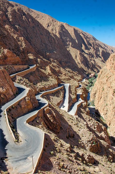 ˚Dadès Gorges, (French: Gorges du Dadès), is a gorge of the Dadès River and lies between the Atlas Mountains and Anti-Atlas mountain range - Morocco Moroccan Mountains, Podcast Art, Mountain Texture, Atlas Mountains Morocco, Travel Things, Moroccan Art, The Atlas, Atlas Mountains, Mountain Range