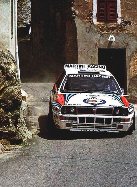 Lancia Delta Hf Integrale, Lancia Delta Integrale, Colin Mcrae, Martini Racing, Lancia Delta, Rally Racing, Sport Automobile, Bmw I8, Vintage Race Car