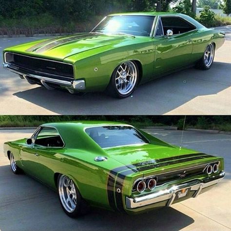 1968 Dodge Charger. @ClassicsDaily via Instagram Dodge Charger 1968, Kereta Sport, Auto Jeep, Charger Srt8, 1968 Dodge Charger, Dodge Charger Rt, Charger Rt, Dodge Muscle Cars, Mopar Cars