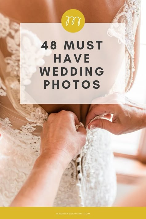 Wedding Photography Shot List, Wedding Photo Checklist, Must Have Wedding Photos, Wedding Photography List, Wedding Photo List, Photography List, Wedding Shot List, Wedding Photography Checklist, Wedding Portrait Poses