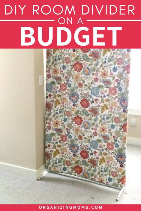 How To Make Room Dividers Diy, Diy Screen Room Divider, Make Shift Room Divider, Attic Room Divider Ideas, Room Divider For Kids, How To Divide A Room Ideas Small Spaces, Bedroom Separator Ideas Wall Dividers, Wall Divider Ideas Room Partitions Diy, Shower Curtain Room Divider