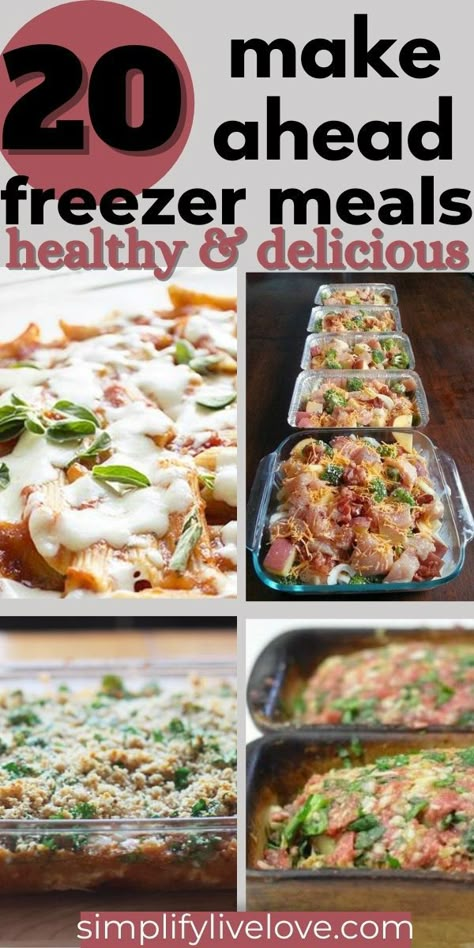 Meal Prep For The Week Freezer Dinners, Easy Make And Freeze Meals, Easy Crockpot Recipes To Freeze, Health Freezer Meals Make Ahead, Healthy Meal Prep To Freeze, 15 Freezer Meals, Best Meals To Prep And Freeze, Healthy Frozen Dinners Make Ahead, Chicken Freezer Meals Make Ahead Healthy