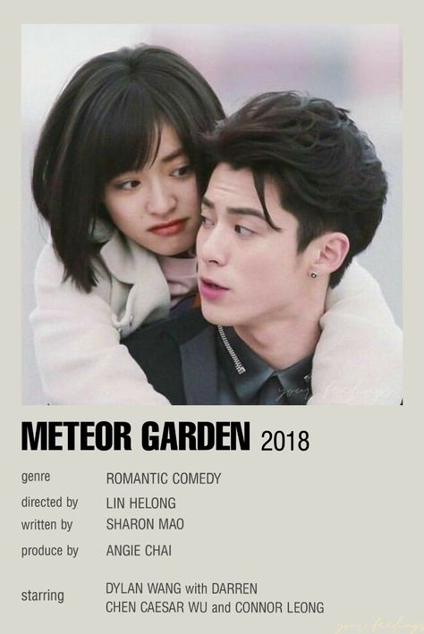 Meteor Garden Poster, Tv Shows Posters, Kdrama Posters, Kdrama Poster, Garden Poster, Drama Poster, Korean Drama Series, Polaroid Posters, Posters Minimalist