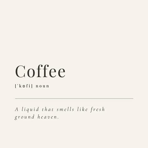 Coffee Definition Quote, Dictionary Definitions Aesthetic, Cafe Quotes Instagram, Coffee Dictionary, Coffee Instagram Post, Caffeine Quotes, Quote Lockscreen, Minimalist Instagram Post, Coffee Marketing