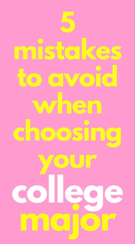 How To Pick A Career, How To Pick A College, College Majors List, College Plan, College Help, Choosing A College, List Of Careers, Choosing A Major, College Major