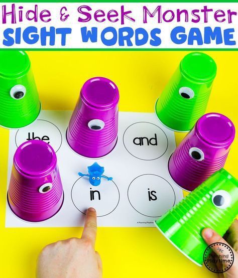 Fall Sight Word Activities, Fun Ways To Learn Sight Words, Monster Phonics, Sight Words For Preschool, Sight Word Games For Kindergarten, Sight Words Preschool, Sight Words Games, Word Games For Kids, Sight Word Centers