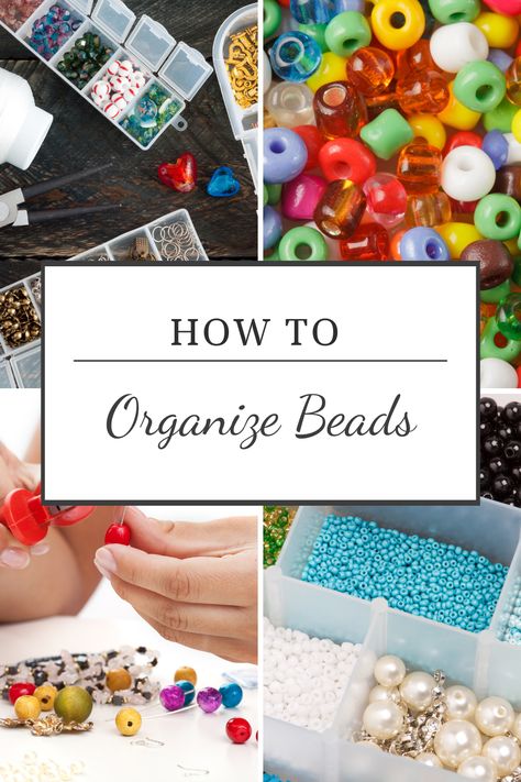 If you are an avid beader, your life may get a little difficult each time you bring out your beads. Whether they are out of their containers or you’ve got a box full of different beads, it’s time to organize your materials so that they are ready for use when you need them. If you need ideas for how to organize beads, we’ve got you covered. Organizing Beads Ideas, Beading Room Ideas, How To Organize Jewelry Making Supplies, How To Organize Beads For Jewelry Making, Large Bead Storage Ideas Organizations, Diy Bead Organization Ideas, Beading Organization Ideas, How To Organize Beads, Seed Bead Organization