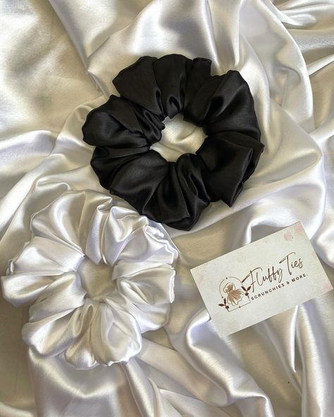 Black & White never goes out of style, isn’t? 🤤 Fabric used : Silk Satin 🤍 Shop now 🌻 Offer Price : 49rs. @officialfluffyties (Scrunchies, Black & White, Handmade Scrunchies, Shop Small) #scrunchies #handmade #handmadewithlove #smallbusiness #blacklove #blackandwhite #love #shopsmall Black Scrunchie Aesthetic, Scrunchies Business, Scrunchies Black, Small Scrunchies, Black Scrunchies, Black Scrunchie, Satin Scrunchies, School Accessories, Silk Satin