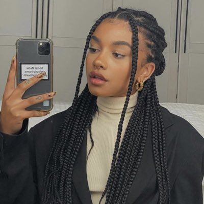 Cute Box Braids, Braid Inspiration, Long Box Braids, Box Braids Hairstyles For Black Women, Cute Box Braids Hairstyles, Box Braid, Protective Hairstyles Braids, Box Braids Styling, Pretty Braided Hairstyles