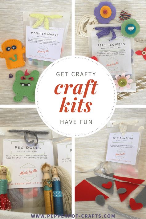 Diy Art Kit For Kids, Craft Kits To Make And Sell, Take Home Craft Kits, Kids Market Day Ideas For School, Craft Kits To Sell, Diy Craft Kits For Kids, Diy Kits For Kids, School Holiday Crafts, Summer With Kids