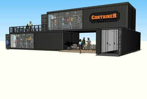 Container Ecology Store Spana Shipping Container Store, Container Gym, Shipping Container Restaurant, Container Business, Container Coffee Shop, Container Van, Resturant Design, Container Restaurant, Indoor Pool Design