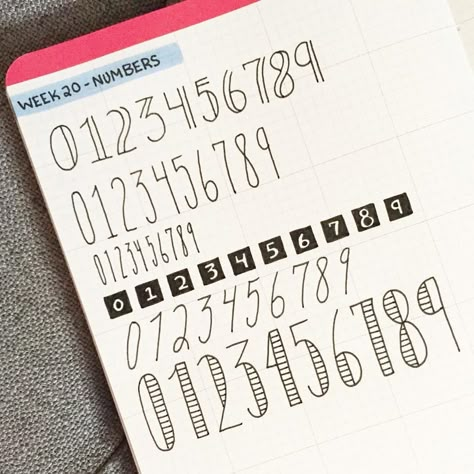 Bullet Journal Fonts for Numbers Bullet Journal Numbers, Fonts For Numbers, Bullet Journal Fonts, Handwriting Numbers, Bullet Journal Font, Bullet Journal 2019, Journal Fonts, Bullet Journal Notes, Hand Lettering Alphabet