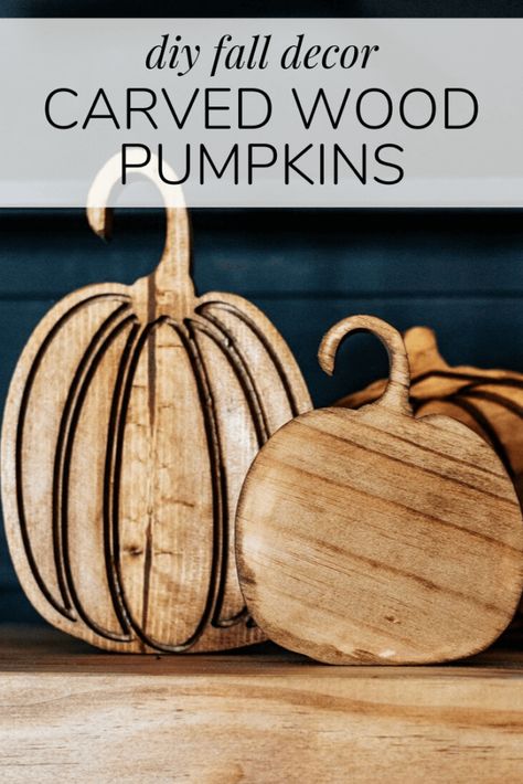 How to make adorable carved wooden pumpkins to add to your fall decor. Easy Inventables X-Carve project idea. #xcarve #Pumpkins #diyfalldecor Wooden Baby Teether, X Carve, Pumpkin Uses, Router Projects, Cozy Fall Vibes, Cnc Ideas, Wood Pumpkins, Wooden Pumpkins, Gardening Design