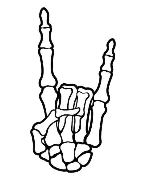 Vector skeleton finger rock and roll dev... | Premium Vector #Freepik #vector #devil-logo #devil #music-concert #show-poster Devil Logo, Gang Sign, Skeleton Finger, Rock Sign, Carving Templates, Cool Tattoo Drawings, Devil Horns, Skeleton Hand Tattoo, Hand Sign