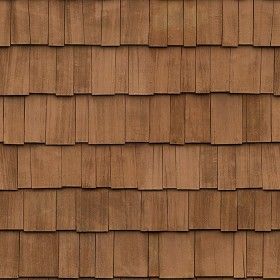 Textures Texture seamless | Wood shingle roof texture seamless 03835 | Textures - ARCHITECTURE - ROOFINGS - Shingles wood | Sketchuptexture Tilable Textures, Roof Texture Seamless, Wood Shingle Roof, Sketchup Texture, Roof Texture, Plan Photoshop, Cedar Shake Roof, Brick Wall Texture, Shingle Roof