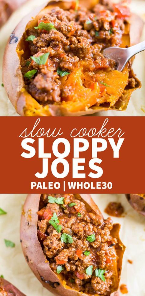 Slow Cooker Healthy, Healthy Sloppy Joes, Slow Cooker Sloppy Joes, Paleo Slow Cooker, Sloppy Joes Recipe, Diner Recept, Easy Dinner Recipe, Healthy Slow Cooker, Sloppy Joe