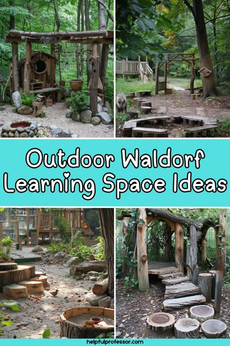 24 Steiner-Waldorf Classroom Design Ideas (2024) Waldorf Home Decor, Waldorf School Aesthetic, Waldorf Woodworking, Outdoor Playscapes, Steiner Waldorf Education, Outside Play Area, Garden Play Area, Waldorf Learning, Waldorf Kids