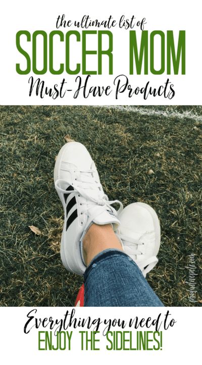 A practical list of Soccer Mom Must-Haves that will have you enjoying the sidelines at every game - rain or shine! Tips on what products to pack in your soccer mom bag; as well as suggestions to make sure you are prepared for long soccer days. #soccer #soccermom #soccerlife #momlife Soccer Mom Bag, Soccer Team Mom, Sports Mom Bag, Toddler Soccer, Soccer Games For Kids, Soccer Mom Gifts, Mom Essentials, Soccer Bag, Mom Gift Basket