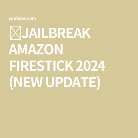 🔴JAILBREAK AMAZON FIRESTICK 2024 (NEW UPDATE) How To Jailbreak Firestick, Amazon Fire Tv Stick, Amazon Fire, Hacking Computer, Fire Tv Stick, Fire Tv, The Amazon, News Update, A Fire