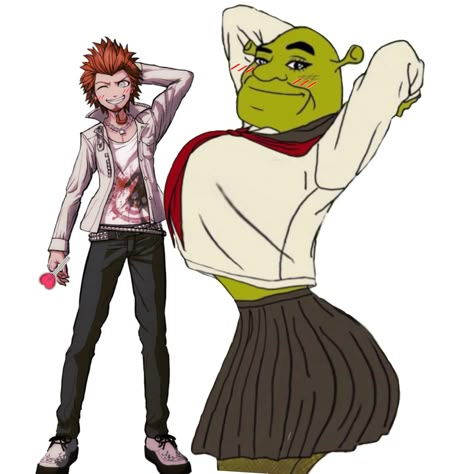 Shrek Fanart, Cured Images, Cursed Fanart, Cursed Ship Art, Leon Kuwata, Cursed Ships, Cursed Things, Rocket Launcher, Cute Ships