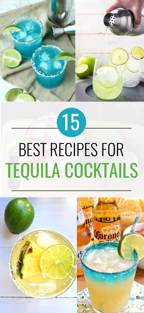 15 Best Tequila Cocktails To Try This Summer - Love and Marriage Drink Recipes Tequila, Tequila Mixed Drinks, Tequila Drinks Recipes, Mexican Mule, Cocktail Recipes Tequila, Tequila Recipe, Mezcal Cocktails, Cocktail Decoration, Tequila Cocktail