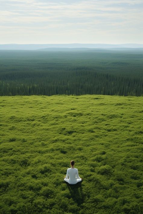 Meditate In Nature, Yoga Art Photography, Person In Nature, Meditating In Nature Aesthetic, Relaxing In Nature, Exercise In Nature, Natural Fitness, Life In Nature, Natural Shoot