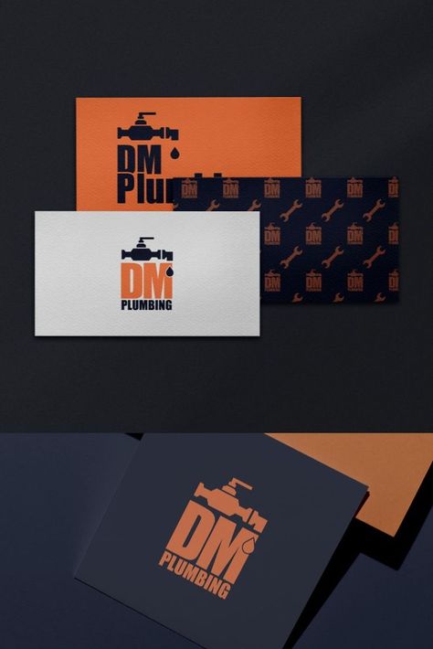 Plumbing Graphic Design, Hvac Business Cards, Handy Man Business Cards, Plumber Business Card, Logo For Photographers, Plumbing Logo Design Ideas, Homeware Branding, Plumbing Branding, Plumbing Business Cards