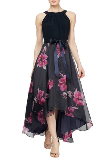 Floral Print Party Dress, High Low Gown, Organza Skirt, Maxi Skirt Dress, Fashion Petite, Embellished Gown, High Low Skirt, Skirt Maxi, Floral Print Skirt