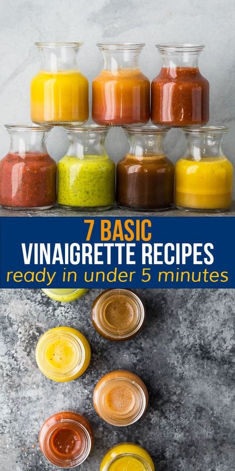 Basic Vinaigrette Recipe, Basic Vinaigrette, Healthy Vinaigrette, Salad Vinaigrette, Healthy Dressing Recipes, Sweet Peas And Saffron, Dressing Vinaigrette, Vinaigrette Dressing Recipe, Strawberry Vinaigrette