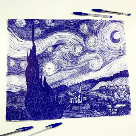 Stylo Art, Biro Art, Ballpoint Pen Art, Pen Art Work, Ballpoint Pen Drawing, Pen Art Drawings, Art Drawings Sketches Pencil, Architecture Drawing Art, Art Tools Drawing