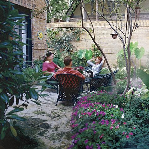 3 Courtyard Designs New Orleans Architecture, Courtyard Landscaping, Courtyard Gardens Design, Small Patio Garden, Garden Pavilion, Courtyard Design, Small Courtyards, Patio Garden Design, Backyard Retreat