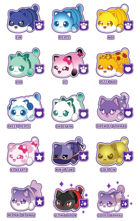 Aphmau Drawings Easy, Aphmau Meemeows Plush, Aphmau Stickers, Which Cat Are You, Meemeows Aphmau, Aphmau Plush, Aphmau And Friends, Plush Drawing, Aphmau Kawaii Chan