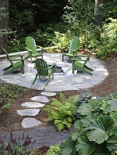 Fire Pit Patio Diy, Patio Fire Pits, Fire Pit Plans, Flagstone Patio, Garden Types, Landscape Designs, Fire Pit Patio, Backyard Fire, Landscaping Tips