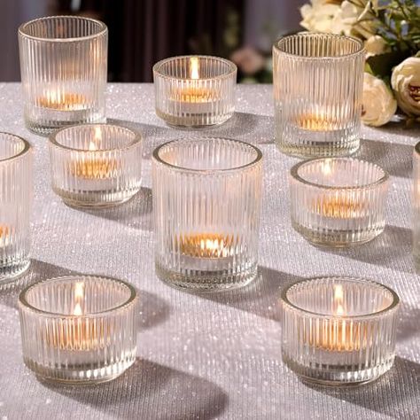 Tea Lights Wedding Table, Candle Votive Centerpiece, Candle Holders Glass, Table Centerpiece Wedding, Tea Light Candle Holders, Glass Votives, Centerpiece Wedding, Glass Candle Holder, Glass Votive