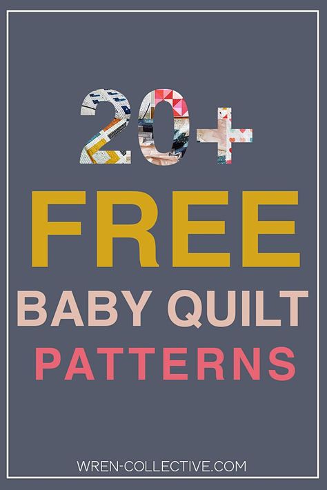 I've rounded up over 20 of my favorite free baby quilt patterns and tutorials--lots of amazing quilts and designers are featured, so be sure to check it out. Baby quilts make the perfect gifts!  #modernquilter #beginnerquilter #modernquilt #babyquilt #freequiltpattern #quilttutorial #freebabyquiltpatterns Love Of Quilting Fons And Porter, Quilt Layout Ideas Block Patterns, Free Baby Quilt Patterns Easy, Free Pdf Quilt Patterns, Baby Boy Quilt Patterns Free, Quick Baby Quilts Patterns Free, Easy Baby Quilt Patterns Free, Simple Baby Quilt Patterns, Big Block Quilt Patterns Free