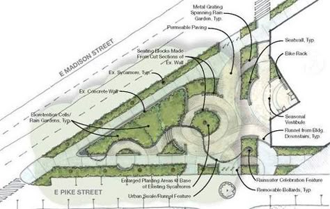 Green Office Building, Public Park Design, Koshino House, Parking Plan, Triangle Park, Landscape Architecture Diagram, Landscape Design Drawings, Landscape Architecture Drawing, Concept Models Architecture