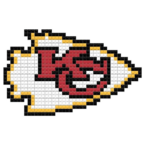 Kansas City Chiefs – BRIK Kansas City Chiefs Craft, Chiefs Crafts, Kansas City Chiefs Funny, Kansas City Chiefs Shirts, Chiefs Kingdom, Kansas City Chiefs Logo, Beaded Fashion, Native Beading Patterns, Chiefs Logo