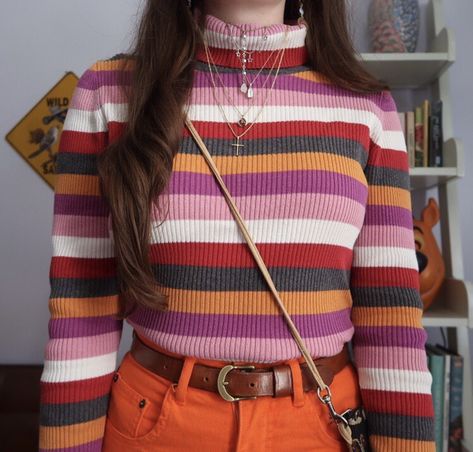 Colourful Academia Outfit, Women Bodycon Dress, Long Sleeve Style, 90s Fashion Outfits, Alternative Outfits, Autumn Outfit, Colourful Outfits, Rye, Season Winter