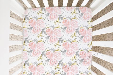 Girl Baby Nursery, Bed Mattress Sizes, Baby Crib Sheets, Ruffle Pillow, Portable Crib, Mini Crib Sheets, Crib Toddler Bed, Champagne Rose, Mini Crib