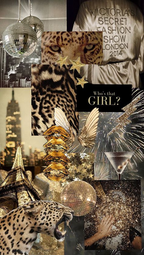 Rich Collage Aesthetic, Designer Collage Wallpaper, Rich Background Aesthetic, Gold Collage Wall, Leapord Wallpaper Phone, Collage Wallpapers Iphone, New Years Collage Wallpaper, Chetta Print Backgrounds, Leopard Room Aesthetic