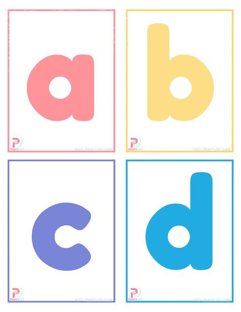 Lowercase Letter Flashcards Free Printable Flashcard Alphabet Free Printable, Free Alphabet Flashcards, Abc Worksheets Printables Free, Abc Flashcards Printable Free, Alphabet Cards Printable Free, Alphabet Flashcards Printable Free Cards, Alphabet Printables Letters, Learning Alphabet Activities, Flash Card Alphabet