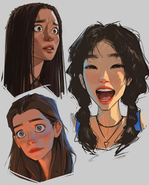 Amazed Expression Reference, Really Face Expression, Fun Expressions Drawing, Expressive Self Portrait Drawing, Worried Drawing Reference, Worried Expression Reference, Worried Expression Drawing, How To Draw Emotions, Sam Does Art References