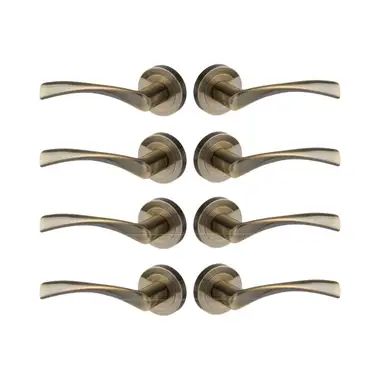 Door handles on Rose (packs) Doors For Living Room, Bathroom Door Locks, Victorian Door Knobs, Antique Brass Door Handles, Bathroom Lock, Flat Renovation, Kitchen Door Knobs, Marvel Design, Stainless Steel Door Handles