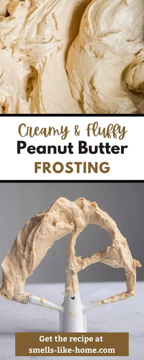 Peanut Butter Frosting With Heavy Cream, Whipped Peanut Butter Cream Cheese Frosting, Fluffy Peanut Butter Frosting Recipe, Peanut Buttercream Frosting, Light Peanut Butter Frosting, Peanut Butter Cream Frosting, Peanut Butter Frosting Easy Homemade, Peanut Butter Frosting 12 Tomatoes, Peanut Butter Marshmallow Frosting