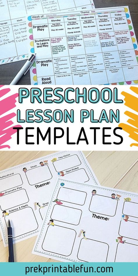 Lesson Plans For Twos, Sample Lesson Plans Preschool, How To Lesson Plan For Preschool, Free Preschool Lesson Plan Template, Creative Curriculum Lesson Plan Template, Preschool Circulum Lesson Plans, Prek Lesson Plan Template Free Printable, Lesson Plan Template Free Toddler, Preschool Planning Template