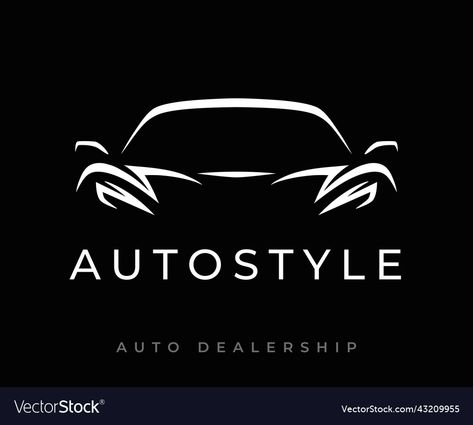 Car Silhouette Logo, Car Dealership Logo Ideas, Auto Car Logo, Auto Dealership Logo, Car Logo Design Ideas Brand Identity, Auto Logo Design Ideas, Auto Shop Logo Design, Car Garage Logo, Car Dealership Logo