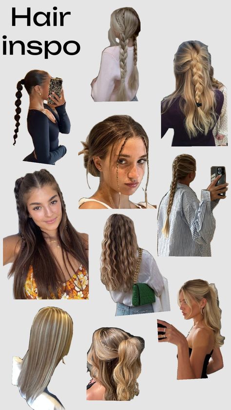 Italy Hairstyles, Cute Sporty Hairstyles, Preppy Hairstyles, Hairstyle Examples, Easy Hairstyles For Thick Hair, Hair Inspiration Long, Cute Simple Hairstyles, Beach Hairstyles For Long Hair, Hairstyles For Layered Hair