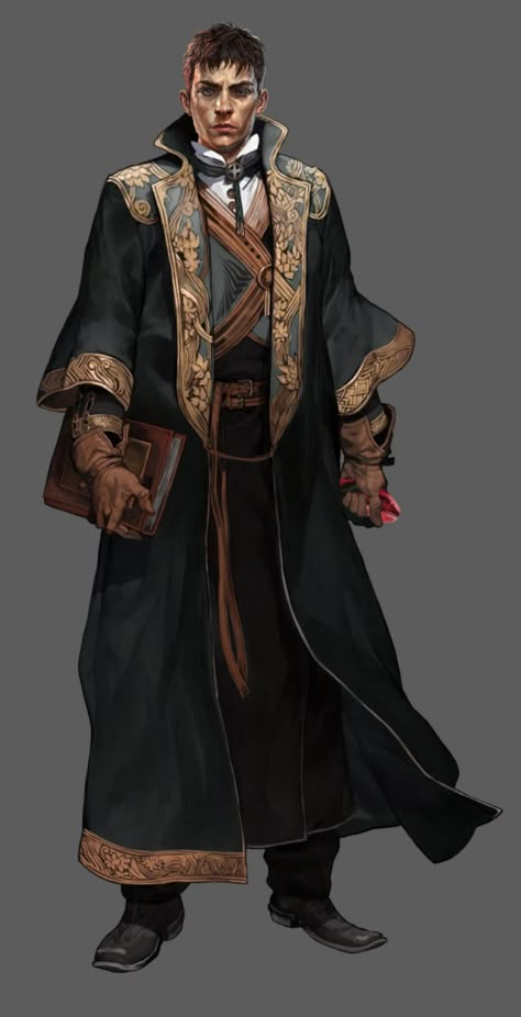 Dnd Wizard Male, Male Noble Character Art, Fantasy Nobleman, Wizard Concept Art, Dnd Noble, Fantasy Noble, Dnd Wizard, Fantasy Wizard, Dungeons And Dragons Characters